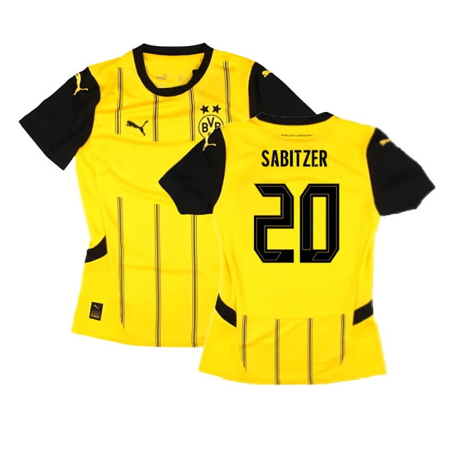 2024-2025 Borussia Dortmund Home Shirt (Ladies) (Sabitzer 20) — Shop Online