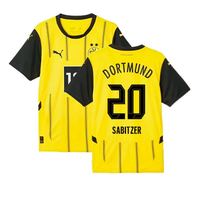 2024-2025 Borussia Dortmund Home Shirt (Sabitzer 20) — Buy Now
