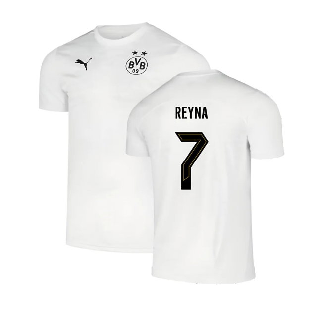 2024-2025 Borussia Dortmund Pre-Match Shirt (White) (Reyna 7) — Shop Online