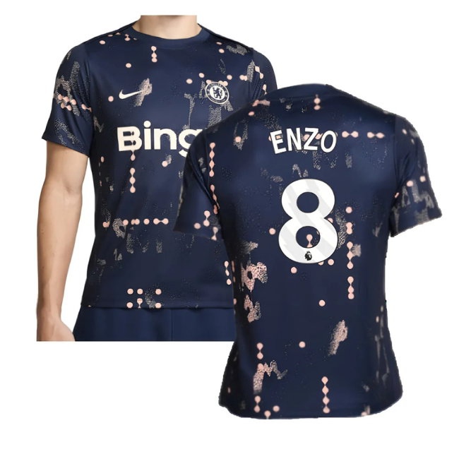 2024-2025 Chelsea Academy Pro Pre-Match Shirt (Obsidian) (Enzo 8) — Shop Now