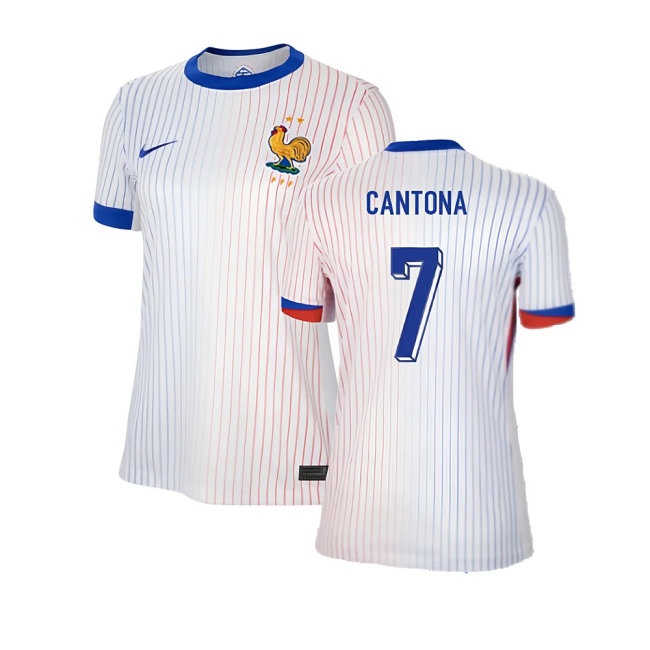 2024-2025 France Away Shirt (Womens) (Cantona 7) — Shop Online