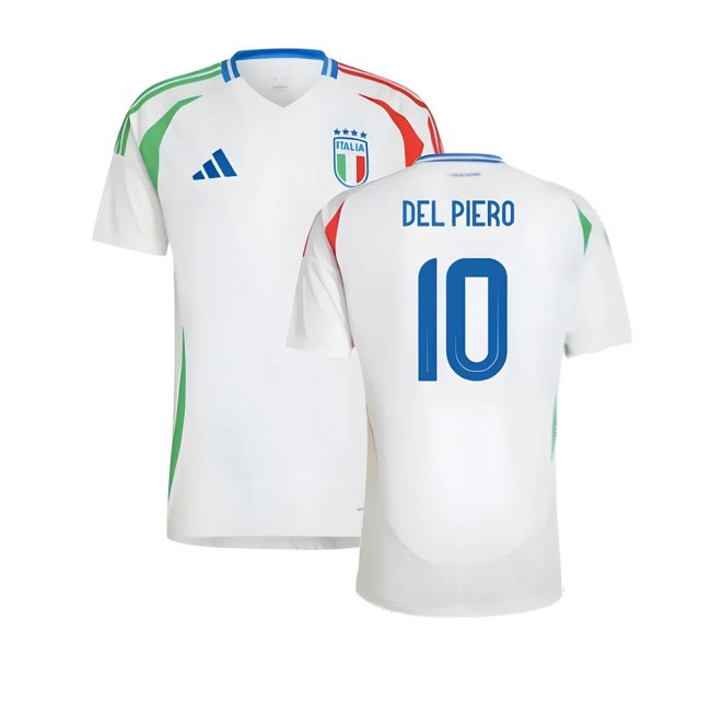 2024-2025 Italy Away Shirt (DEL PIERO 10) — Shop Now