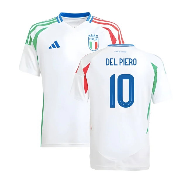 2024-2025 Italy Away Shirt (Kids) (DEL PIERO 10) — Shop Now