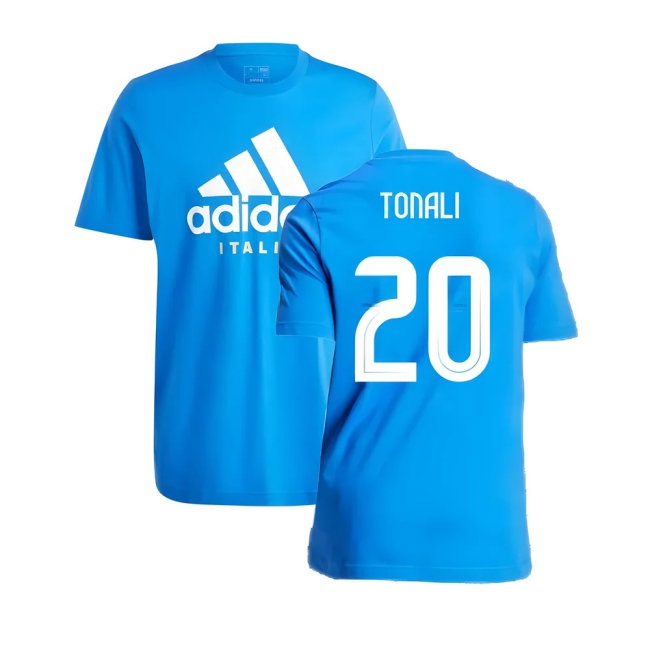 2024-2025 Italy DNA Graphic Tee (Blue) (TONALI 20) — Buy Online