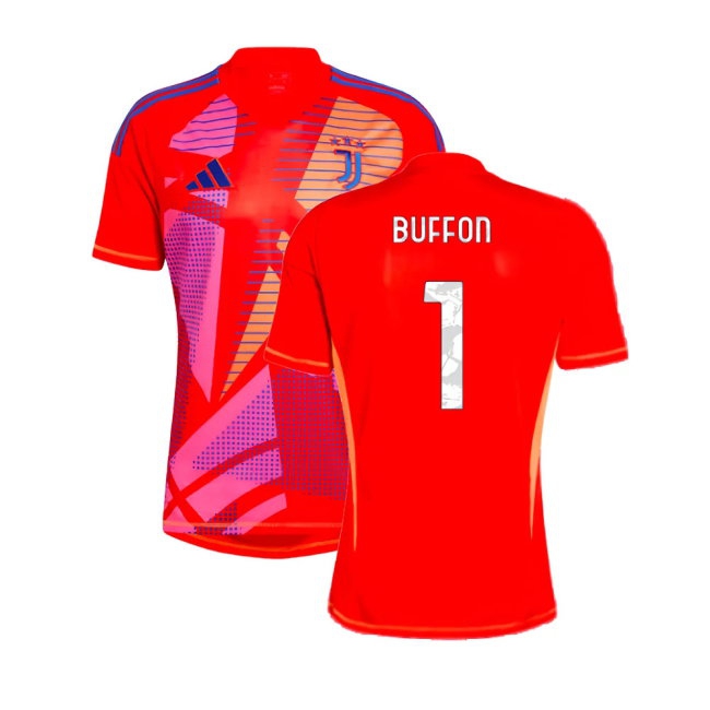 2024-2025 Juventus Home Goalkeeper Shirt (Red) (Buffon 1) — Shop Now