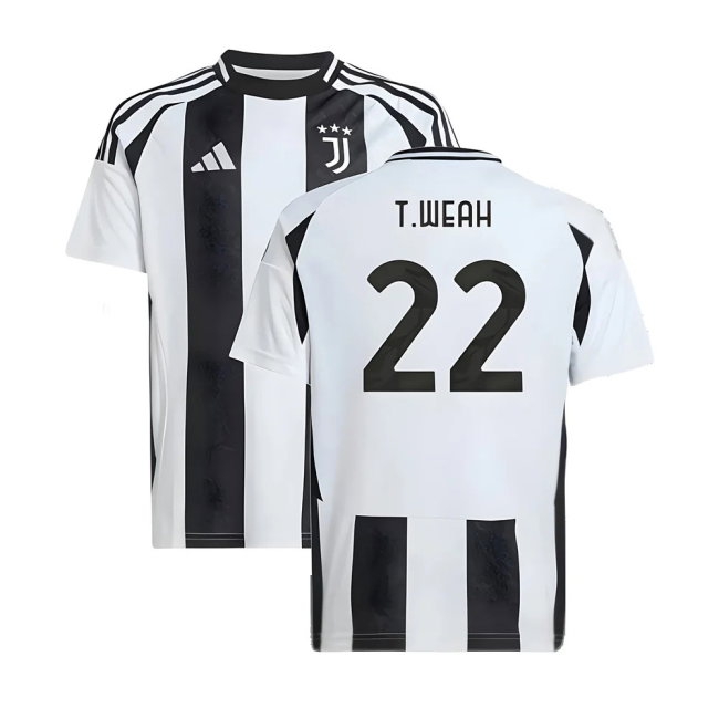 2024-2025 Juventus Home Shirt (Kids) (T.Weah 22) — Buy Online