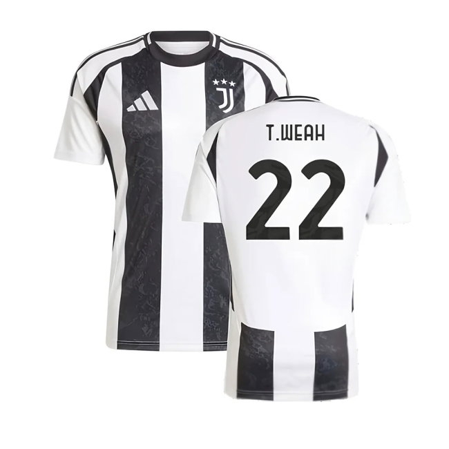 2024-2025 Juventus Home Shirt (T.Weah 22) — Buy Now