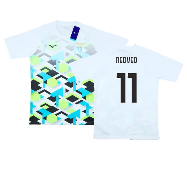 2024-2025 Lazio Pre-Match Jersey (White) (Nedved 11) — Buy Now