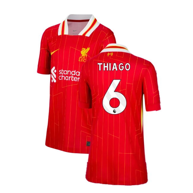 2024-2025 Liverpool Home Shirt (Kids) (Thiago 6) — Shop Online