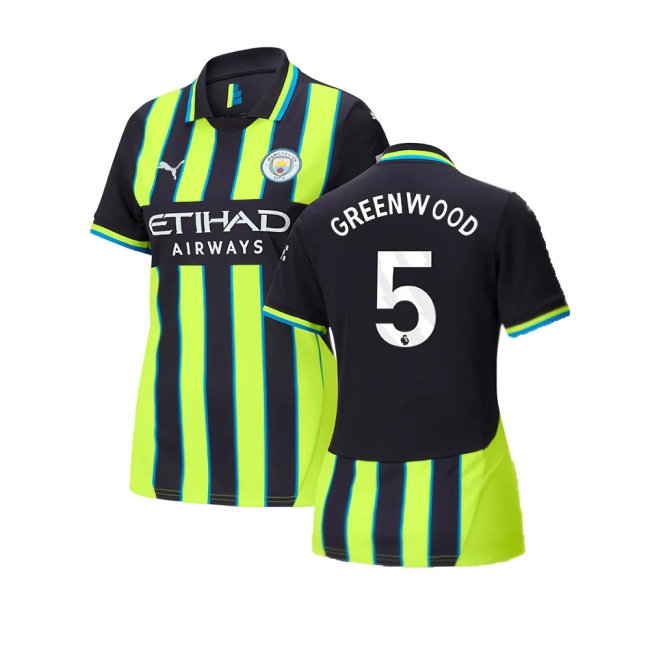 2024-2025 Man City Away Shirt (Womens) (Greenwood 5) — Shop Online