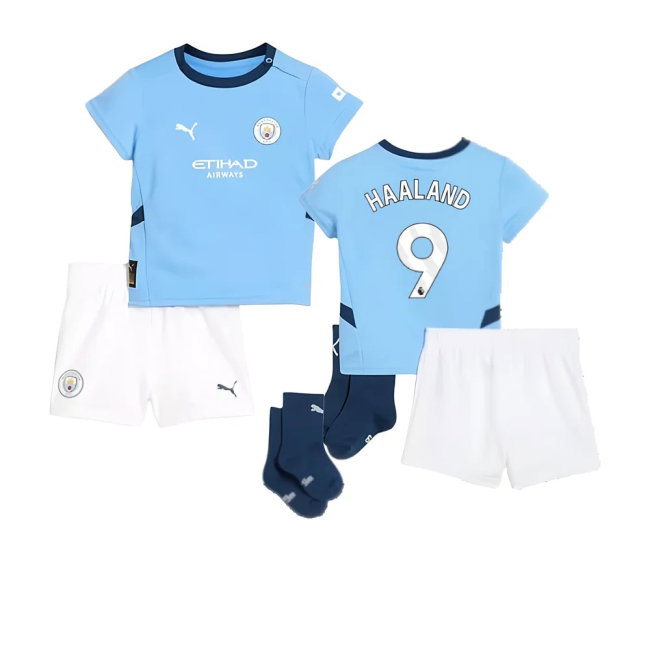 2024-2025 Man City Home Baby Kit (Haaland 9) — Buy Now