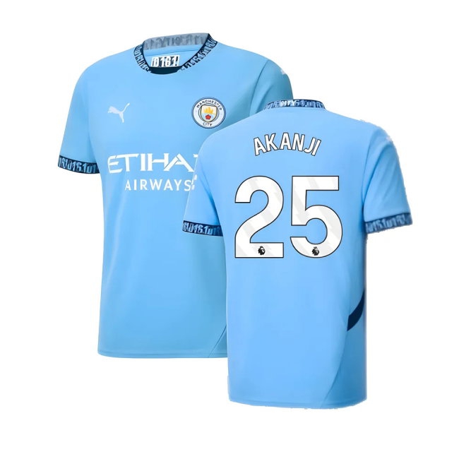 2024-2025 Man City Home Shirt (Akanji 25) — Buy Now