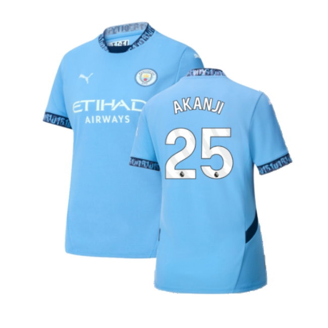 2024-2025 Man City Home Shirt (Womens) (Akanji 25) — Shop Now