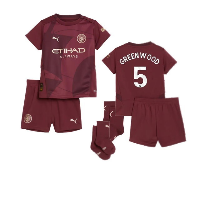 2024-2025 Man City Third Baby Kit (Greenwood 5) — Buy Online