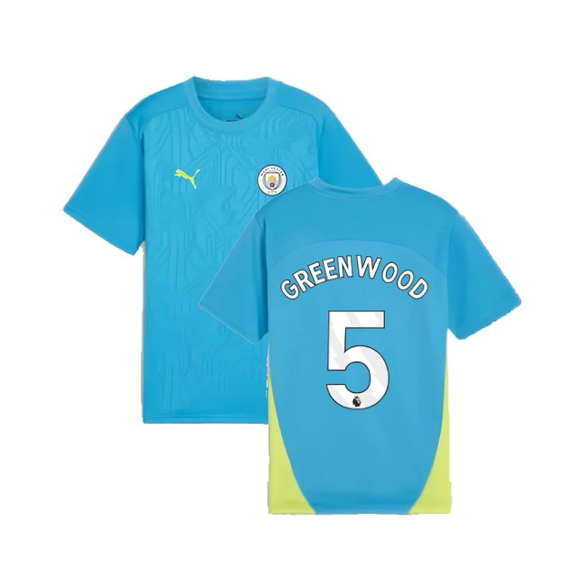 2024-2025 Man City Training Shirt (Magic Blue) - Kids (Greenwood 5) — Shop Online