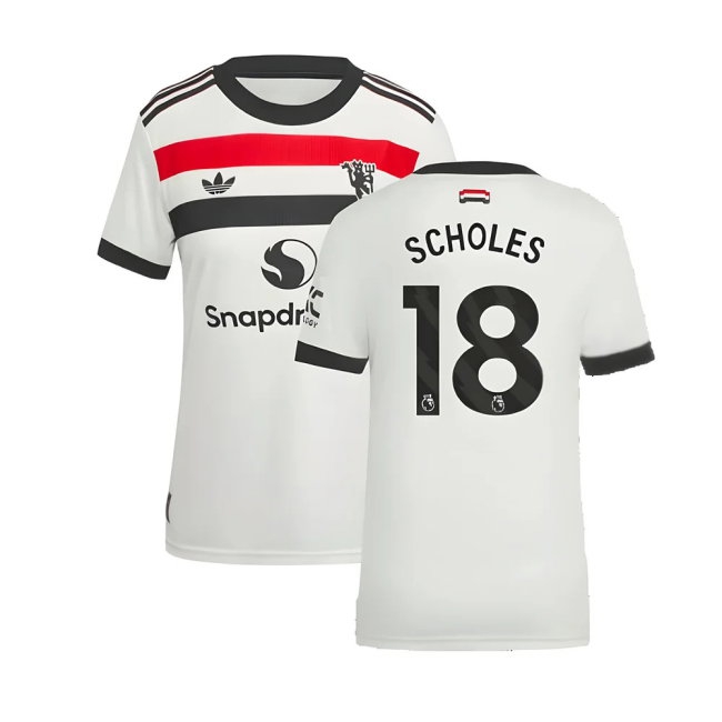 2024-2025 Man Utd Player Version Third Shirt (Womens) (Scholes 18) — Shop Online
