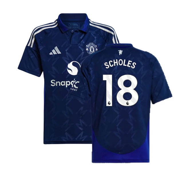 2024-2025 Man Utd Away Shirt (Kids) (Scholes 18) — Buy Online