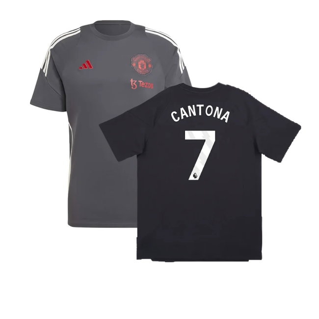 2024-2025 Man Utd EU Training Tee (Carbon) (Cantona 7) — Shop Now