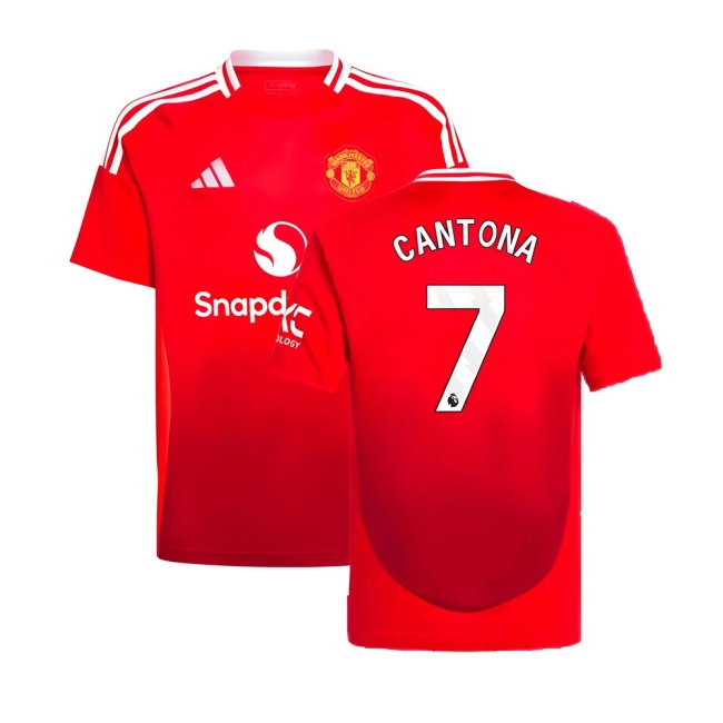 2024-2025 Man Utd Home Shirt (Kids) (Cantona 7) — Shop Online
