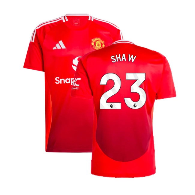 2024-2025 Man Utd Home Shirt (Shaw 23) — Buy Now