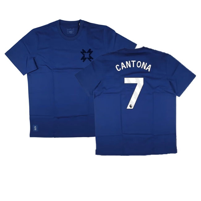 2024-2025 Man Utd Seasonal Tee (Victory Blue) (Cantona 7) — Shop Online