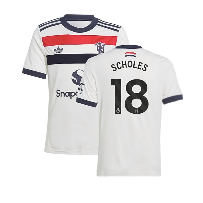 2024-2025 Man Utd Third Shirt (Kids) (Scholes 18) — Buy Now