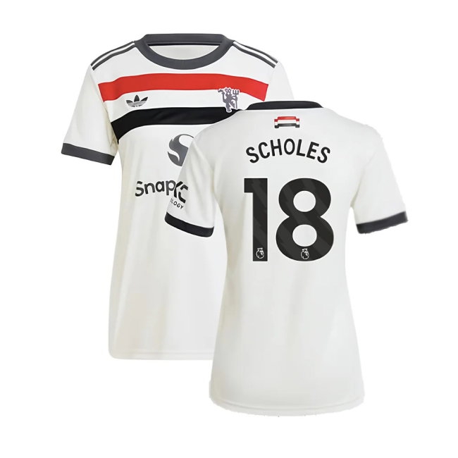 2024-2025 Man Utd Third Shirt (Womens) (Scholes 18) — Shop Now