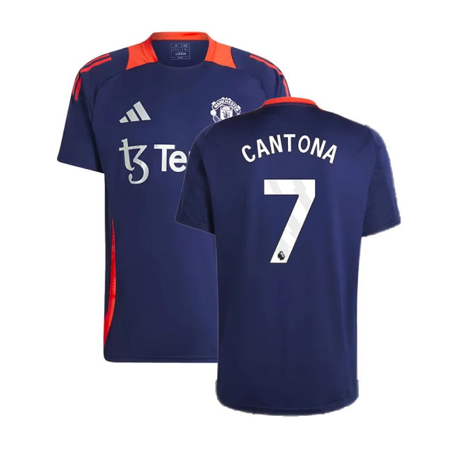 2024-2025 Man Utd Training Jersey (Night Indigo) (Cantona 7) — Shop Online