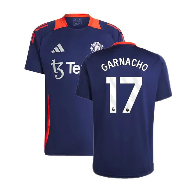2024-2025 Man Utd Training Jersey (Night Indigo) (Garnacho 17) — Shop Now