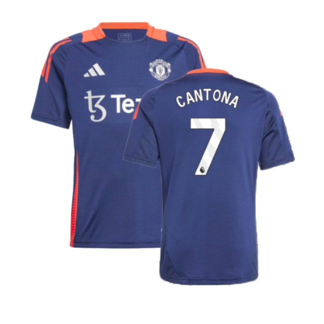 2024-2025 Man Utd Training Jersey (Night Indigo) - Kids (Cantona 7) — Shop Now