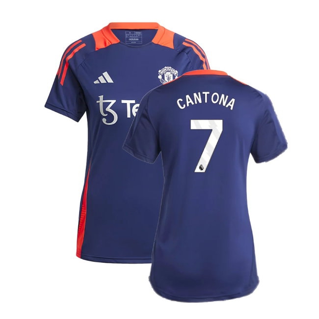 2024-2025 Man Utd Training Jersey (Night Indigo) - Womens (Cantona 7) — Buy Online