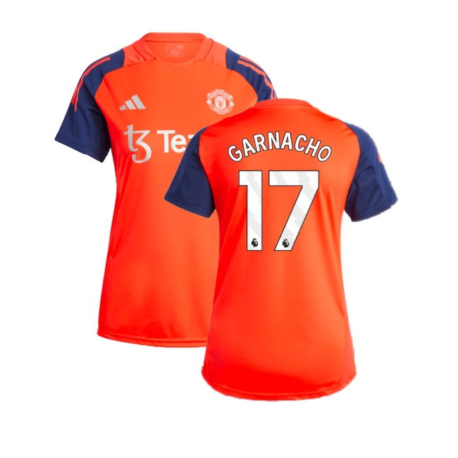 2024-2025 Man Utd Training Jersey (Red) - Womens (Garnacho 17) — Shop Online