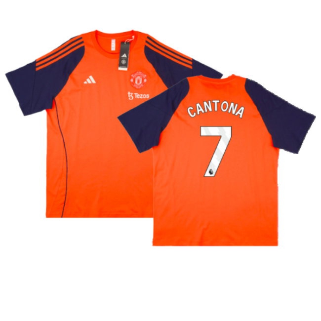 2024-2025 Man Utd Training Tee (Red) (Cantona 7) — Shop Now