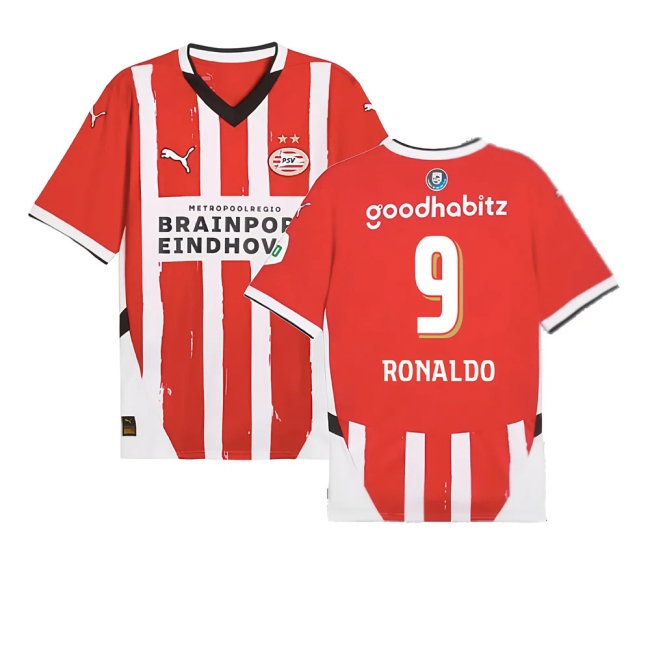 2024-2025 PSV Eindhoven Home Shirt (Ronaldo 9)