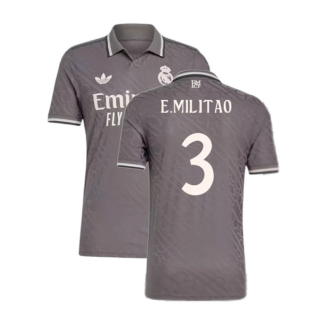2024-2025 Real Madrid match-style Third Shirt (E.Militao 3)