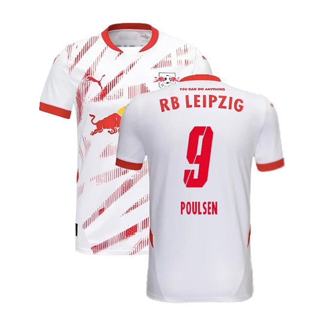 2024-2025 Red Bull Leipzig Home Shirt (Poulsen 9)