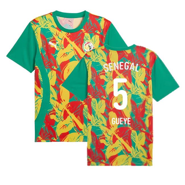 2024-2025 Senegal Prematch SS Jersey (Green) (Gueye 5) — Buy Now