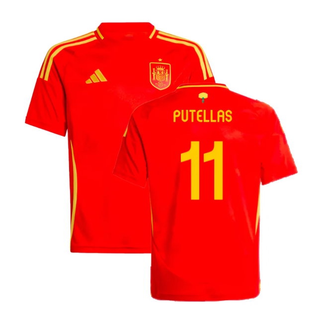 2024-2025 Spain Home Shirt (Kids) (Putellas 11) — Shop Online