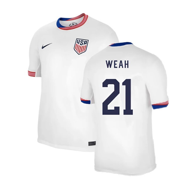 2024-2025 United States USA Home Shirt (WEAH 21) — Buy Online