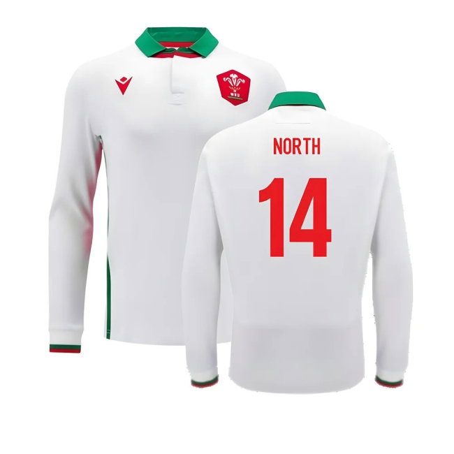 2024-2025 Wales Away Cotton LS Rugby Shirt (North 14) — Buy Online