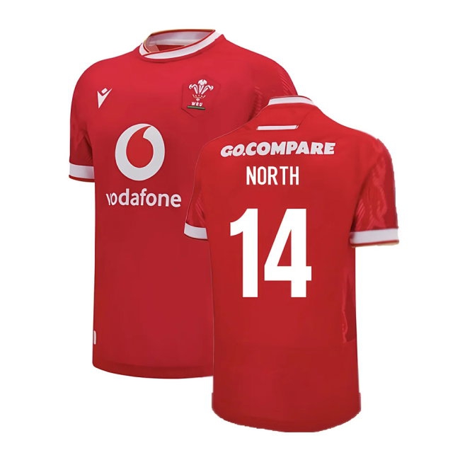 2024-2025 Wales Home Poly Replica Rugby Shirt (North 14) — Shop Now