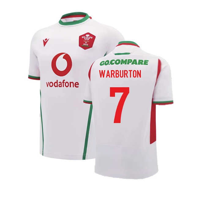 2024-2025 Wales Rugby Away Replica Shirt (Warburton 7) — Buy Online