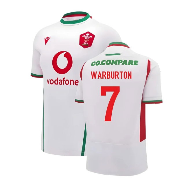 2024-2025 Wales Rugby Away Replica Shirt (Womens) (Warburton 7) — Shop Online