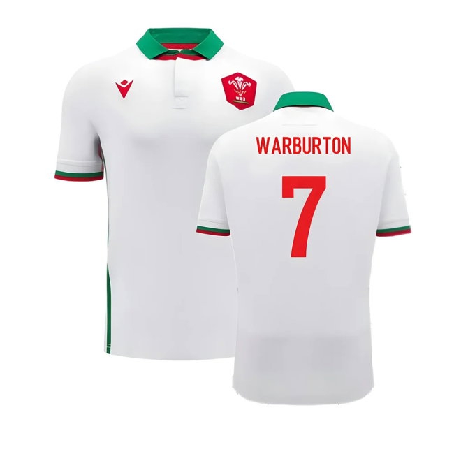2024-2025 Wales WRU Away Cotton Rugby Shirt (Warburton 7) — Buy Online