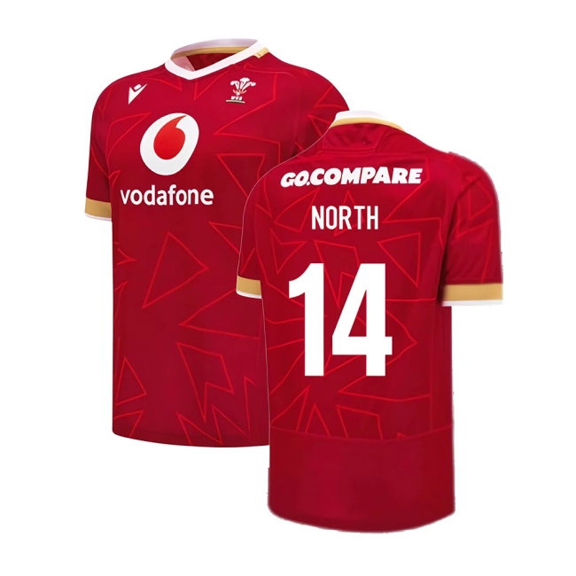2024-2025 Wales WRU Home Pathway Poly Rugby Shirt (North 14) — Buy Online