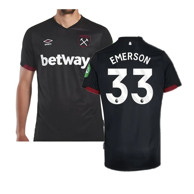 2024-2025 West Ham Away Shirt (Emerson 33) — Shop Now