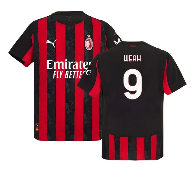 2025-2026 AC Milan Player Version Home Shirt (Weah 9) — Buy Now