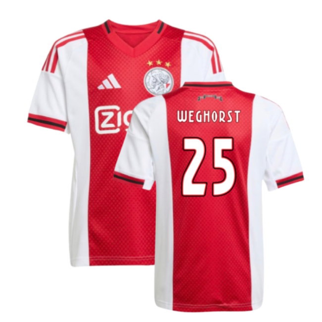 2025-2026 Ajax Home Shirt (Kids) (Weghorst 25)