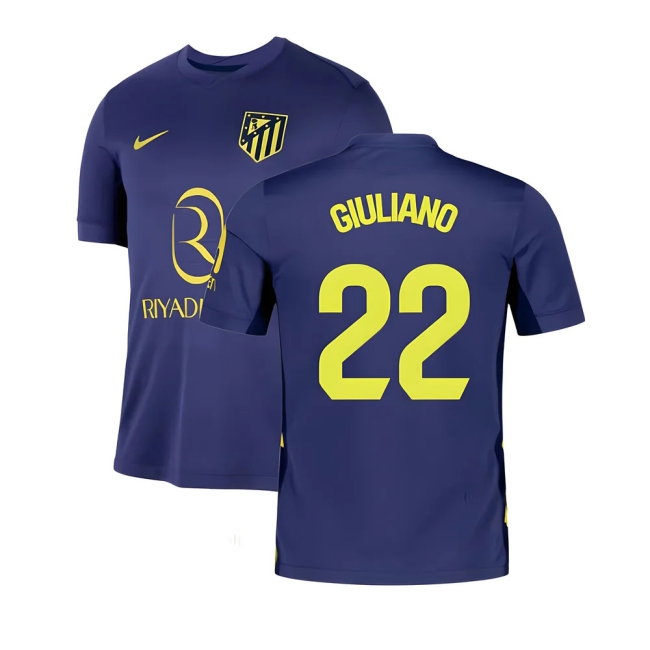2025-2026 Atletico Madrid Away Shirt (Giuliano 22) — Shop Online