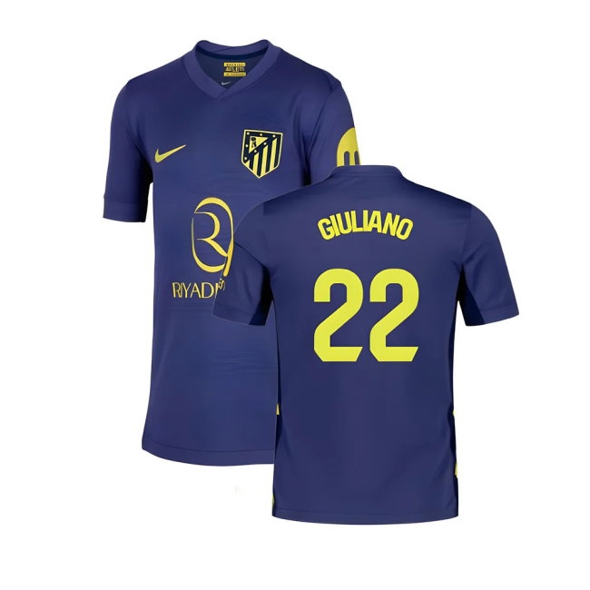 2025-2026 Atletico Madrid Away Shirt (Kids) (Giuliano 22) — Shop Now